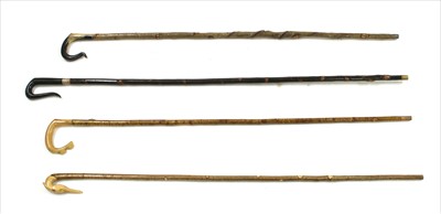 Lot 362 - Four modern walking sticks