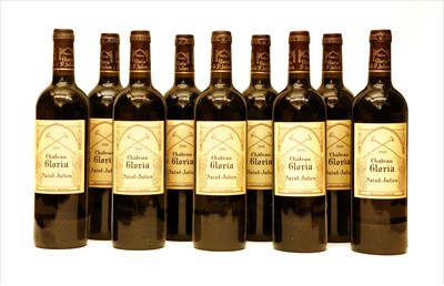 Lot 215 - Château Gloria, Saint-Julien, 2008, nine bottles (in opened owc)