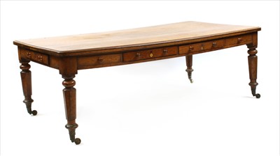 Lot 573 - An oak library table