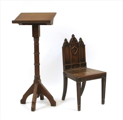 Lot 597 - An oak lecturn