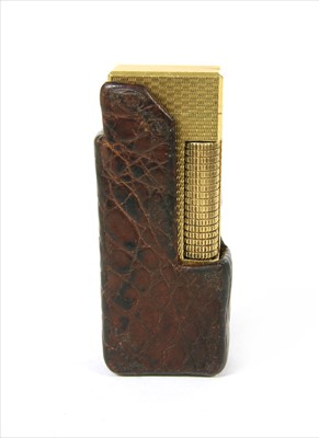 Lot 71 - A gold plated Dunhill lighter