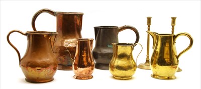 Lot 345 - A collection of 18th century and later ale jugs