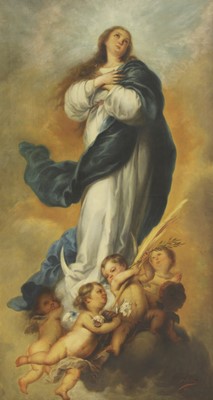 Lot 353 - M Millin (Spanish, 19th-20th century), after Bartolome Esteban Murillo (Spanish, 1618-1682)