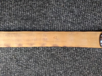 Lot 1141 - A Pickett of London gentleman's brown hornback crocodile belt