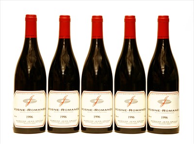 Lot 157 - Domaine Jean Grivot, Vosne-Romanée, 1996, five bottles