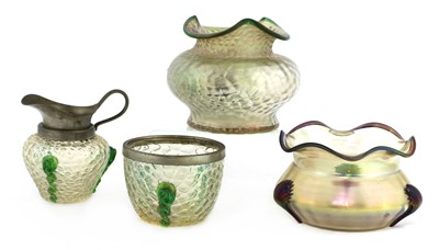 Lot 99 - A Kralik 'Martelé' glass vase