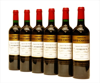 Lot 183 - Chateau Boyd-Cantenac, Margaux, 3rd growth, 2009, six bottles