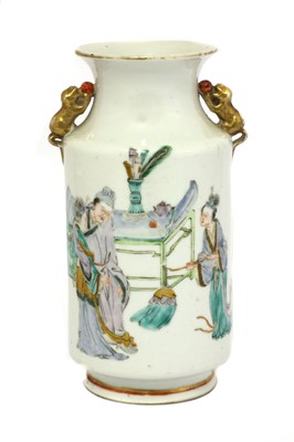 Lot 177 - A Chinese famille rose vase