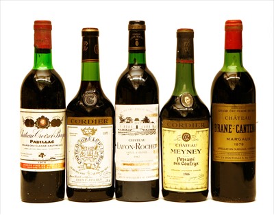 Lot 991 - Assorted Red Bordeaux to include: Château Brane-Cantenac, Margaux, 2nd growth, 1979