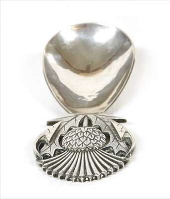 Lot 87 - A silver caddy spoon