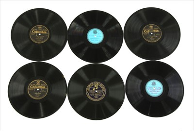 Lot 56 - Various Columbia + Columbia Flag Label (10in) Shellac