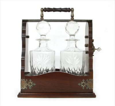 Lot 254 - A mahogany cased tantalus