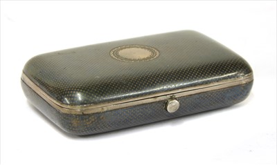 Lot 28 - A Russian niello work pocket snuff box