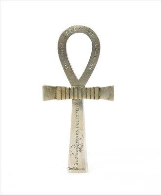 Lot 71 - A silver Ankh