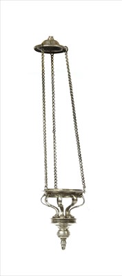 Lot 148 - A silver sanctuary lamp