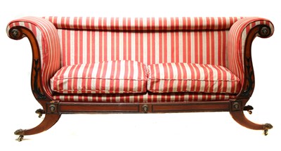 Lot 324 - A Regency mahogany settee