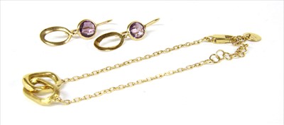 Lot 148 - An Italian 18ct gold 'Delicati' bracelet, by Marco Bicego
