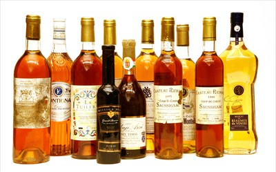 Lot 22 - Assorted Sweet Wines to include: Tokaji Aszu Szt. Tamás, one 500 ml. bottle and others