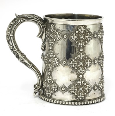 Lot 64 - A Victorian silver mug