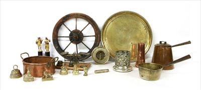 Lot 358A - A copper pan and cover