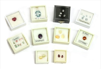 Lot 163 - A quantity of unmounted gemstones