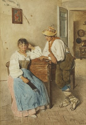 Lot 450 - Augusto Bompiani (Italian, 1852-1930)