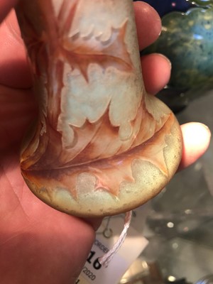 Lot 116 - A Daum miniature cameo glass vase