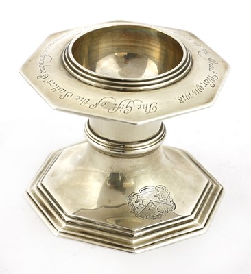 Lot 63 - A silver open salt