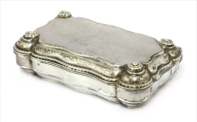 Lot 107 - A silver cigarette box