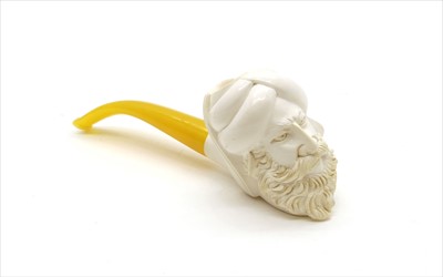 Lot 162 - Two carved meersham pipes