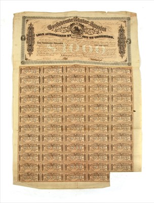 Lot 109 - American Civil War Loan Certificate