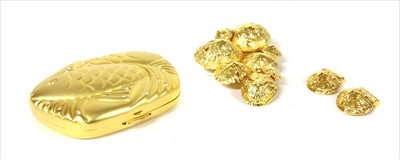 Lot 220 - An Hermès gilt metal limpet shell brooch