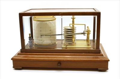 Lot 278 - A mahogany cased barograph