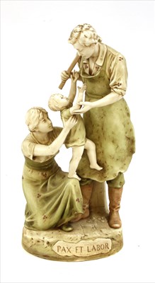 Lot 291A - A large Royal Dux figural group