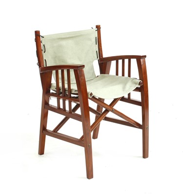 Lot 562 - A set of four 'Starbay' rosewood finish folding directors chairs