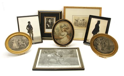 Lot 113 - A pair of Regency silhouette portraits