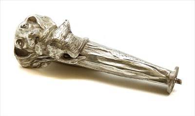 Lot 50 - A silver plated walking stick handle