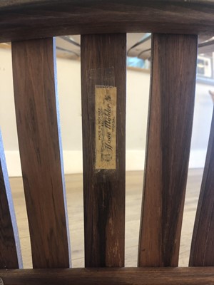 Lot 390 - A rosewood dining suite