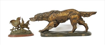 Lot 257 - A painted plaster pointer