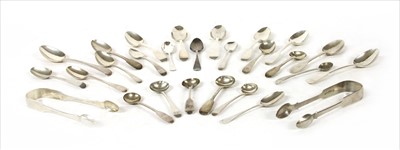 Lot 124 - A collection of silver cutlery