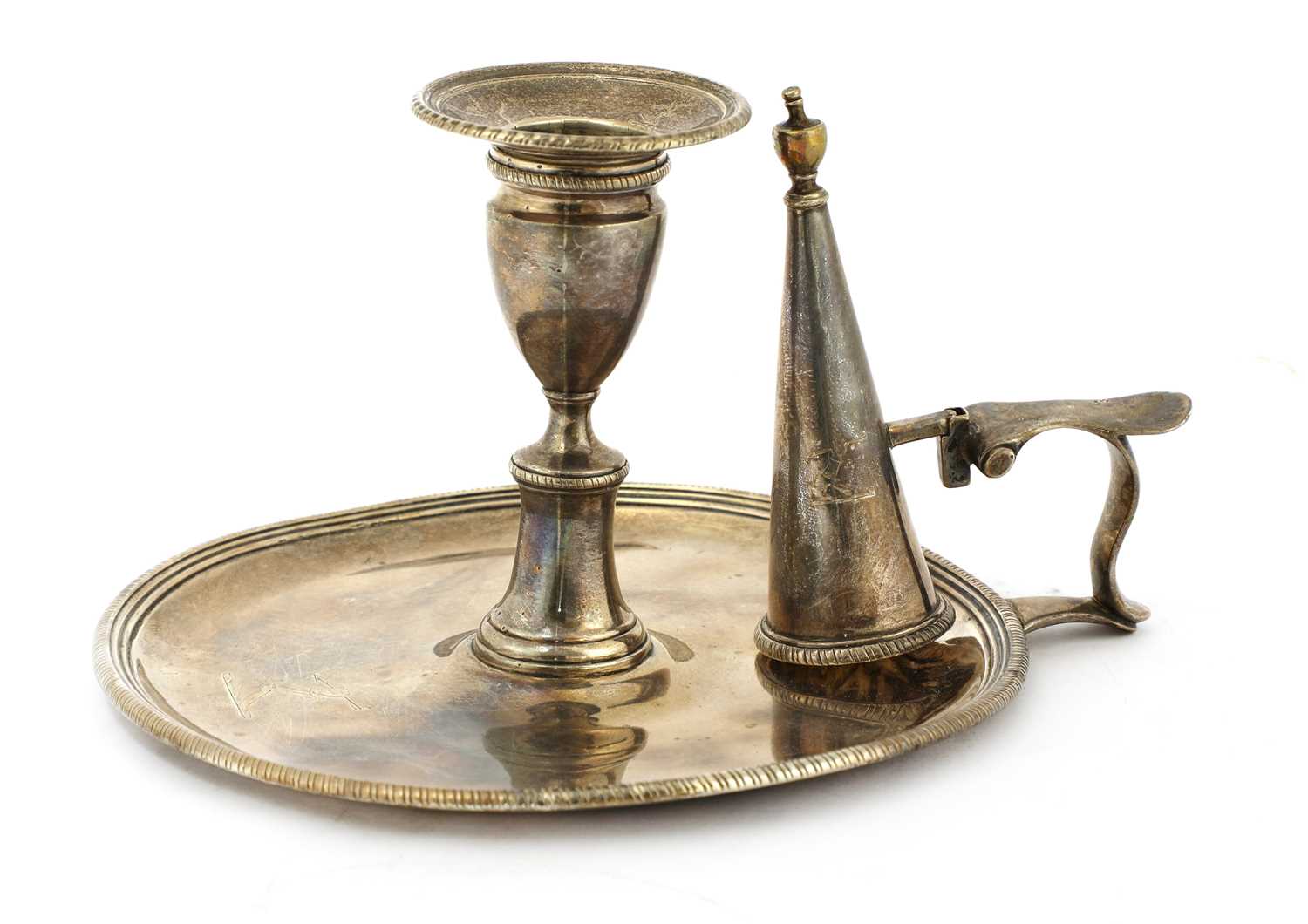 Lot 15 - A George III silver chamberstick