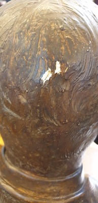 Lot 326 - A plaster bust of Seymour Lucas