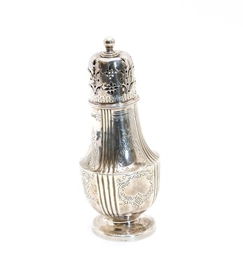 Lot 233 - A silver castor