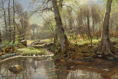 Lot 432 - Peder Mørk Mønsted (Danish, 1859-1941)