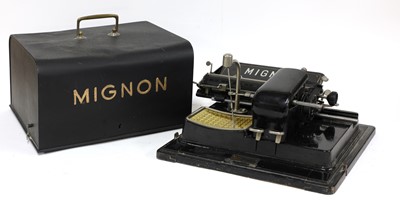 Lot 306 - A Mignon stylus index typewriter