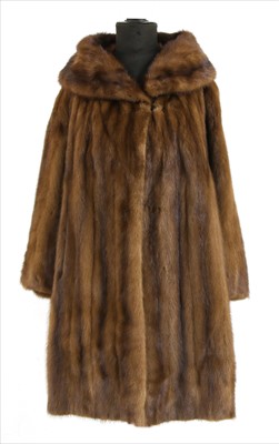 Lot 236 - A brown mink fur jacket