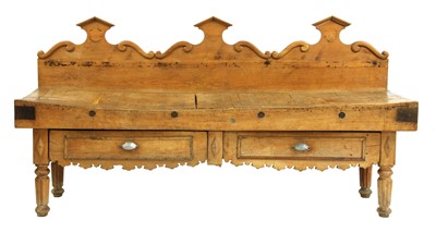 Lot 140 - A Victorian butcher's block sideboard