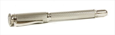 Lot 248 - A Dunhill 'Sentryman' palladium plated rollerball pen