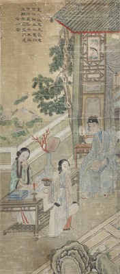 Lot 93 - A pair of Chinese gouache paintings