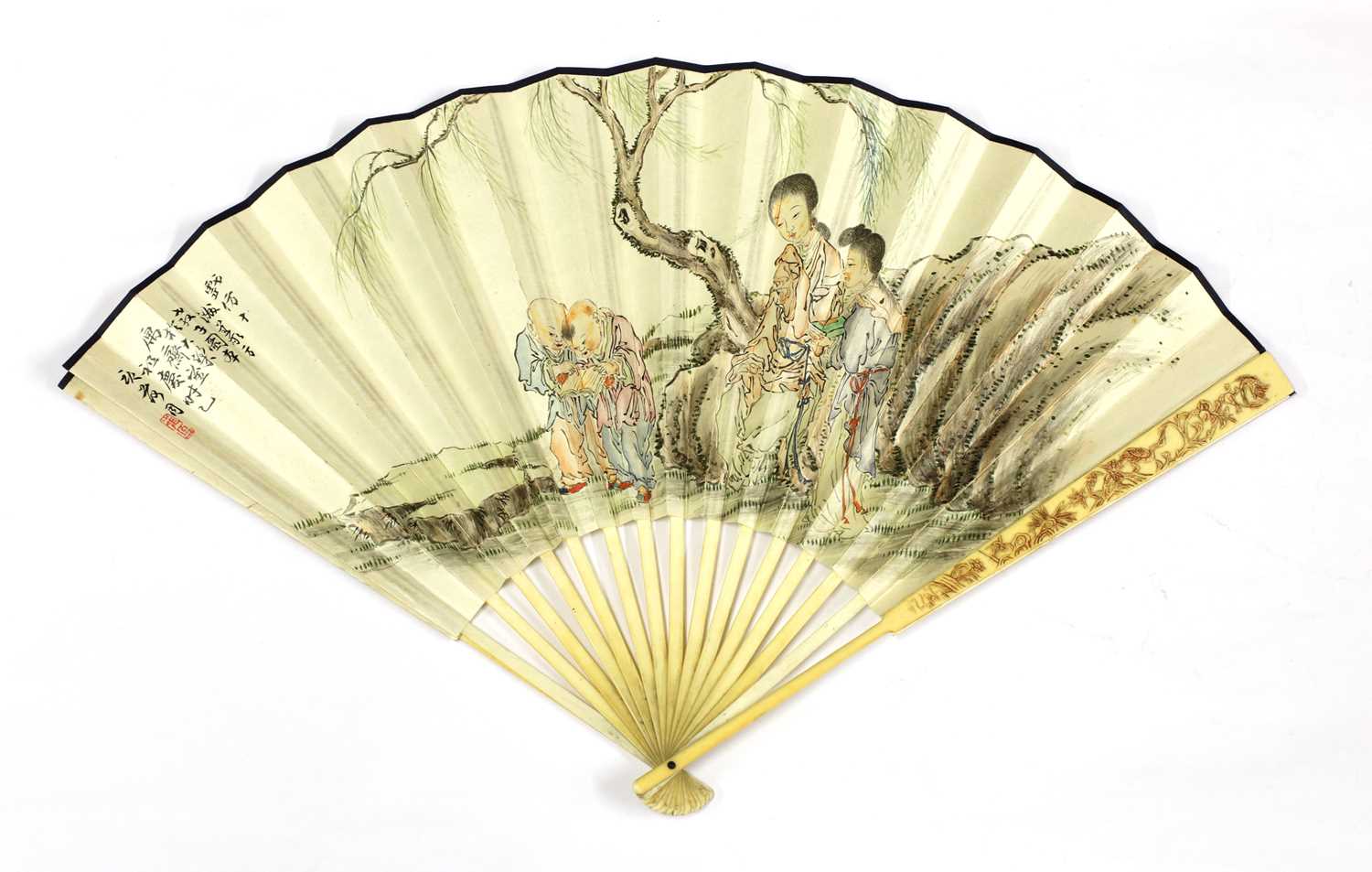 Lot 94 - A Chinese fan